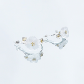 Crystal Plum Blossom Studs